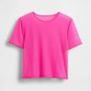 Kurzes Mesh-T-Shirt Kurzes Mesh-T-Shirt