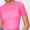 Kurzes Mesh-T-Shirt Kurzes Mesh-T-Shirt