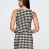 Kurzes Shell-Tanktop aus Leinenmischung Kurzes Shell-Tanktop aus Leinenmischung