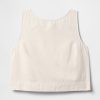 Kurzes Shell-Tanktop aus Leinenmischung Kurzes Shell-Tanktop aus Leinenmischung