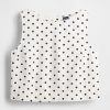 Kurzes Shell-Tanktop aus Leinenmischung Kurzes Shell-Tanktop aus Leinenmischung