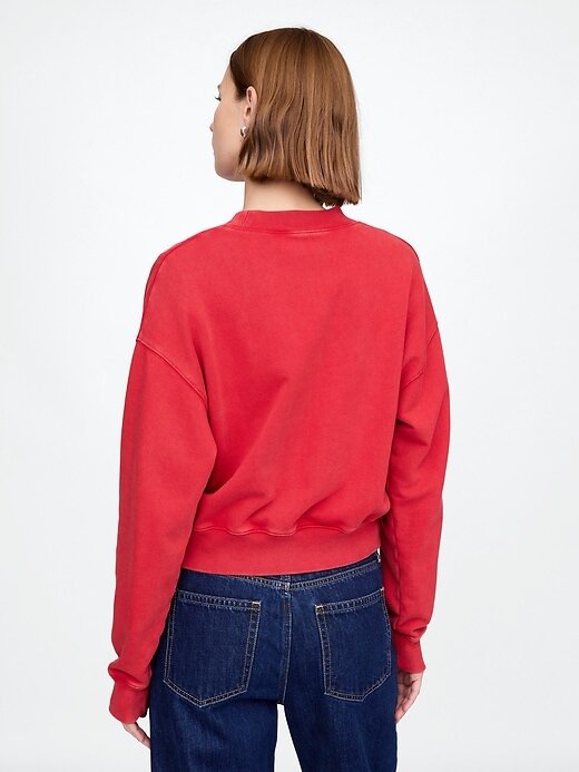 Kurzes Sweatshirt aus schwerem French Terry Kurzes Sweatshirt aus schwerem French Terry