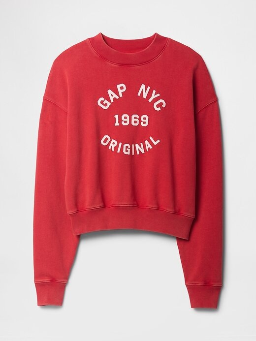 Kurzes Sweatshirt aus schwerem French Terry Kurzes Sweatshirt aus schwerem French Terry