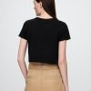 Kurzes T-Shirt aus Baumwolljersey Kurzes T-Shirt aus Baumwolljersey