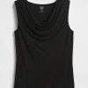 Kurzes Tanktop mit Wasserfallausschnitt