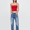 Kurzes Tube-Top aus engem Strick Kurzes Tube-Top aus engem Strick