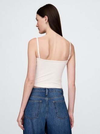 Kurzes Tube-Top aus engem Strick