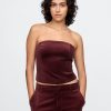 Kurzes Tube-Top aus Samt Kurzes Tube-Top aus Samt