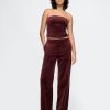 Kurzes Tube-Top aus Samt Kurzes Tube-Top aus Samt