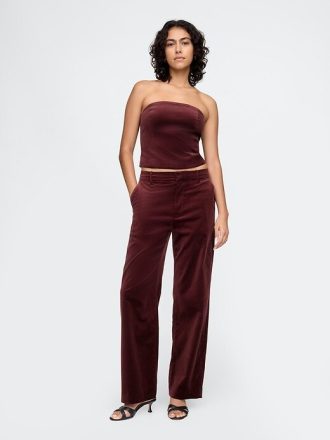 Kurzes Tube-Top aus Samt