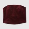 Kurzes Tube-Top aus Samt Kurzes Tube-Top aus Samt