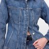 Lange Jeansjacke