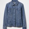 Lange Jeansjacke