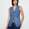 Lange Jeansweste