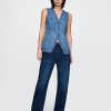 Lange Jeansweste