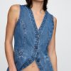 Lange Jeansweste