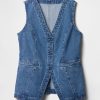 Lange Jeansweste