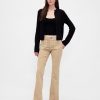 Lange und schmale Twill-Hose mit niedriger Leibhöhe Lange und schmale Twill-Hose mit niedriger Leibhöhe