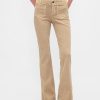 Lange und schmale Twill-Hose mit niedriger Leibhöhe Lange und schmale Twill-Hose mit niedriger Leibhöhe