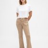 Lange und schmale Twill-Hose mit niedriger Leibhöhe Lange und schmale Twill-Hose mit niedriger Leibhöhe