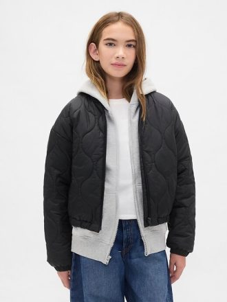 Leichte, recycelte Steppjacke für Kinder