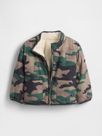 Leichte Sherpa-Wendejacke für Babys und Kleinkinder