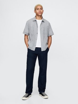 Leinen-Baumwoll-Khakis