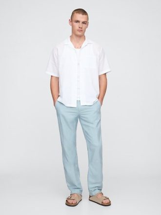 Leinen-Baumwoll-Khakis