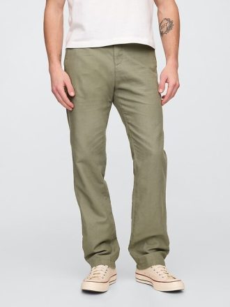 Leinen-Baumwoll-Khakis