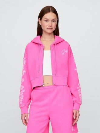 Lilo & Stitch – Vintage-Soft-Kapuzenpullover für Erwachsene mit Reißverschluss