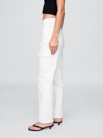 Lockere Cargojeans im Stil der 90er mit mittelhohem Bund