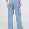 Lockere Cargojeans im Stil der 90er mit mittelhohem Bund Lockere Cargojeans im Stil der 90er mit mittelhohem Bund