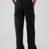 Lockere Cargojeans im Stil der 90er mit mittelhohem Bund Lockere Cargojeans im Stil der 90er mit mittelhohem Bund