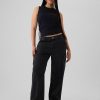 Lockere Cargojeans im Stil der 90er mit mittelhohem Bund Lockere Cargojeans im Stil der 90er mit mittelhohem Bund