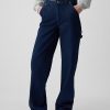 Lockere Carpenter-Jeans im Stil der 90er mit mittelhohem Bund Lockere Carpenter-Jeans im Stil der 90er mit mittelhohem Bund