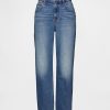 Lockere Crop-Jeans mit mittelhohem Bund Lockere Crop-Jeans mit mittelhohem Bund