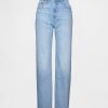 Lockere, gerade geschnittene Jeans mit hohem Bund Lockere, gerade geschnittene Jeans mit hohem Bund