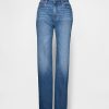 Lockere, gerade geschnittene Jeans mit hohem Bund Lockere, gerade geschnittene Jeans mit hohem Bund