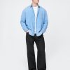 Lockere Hose aus Leinen-Baumwolle im Fischgrätenmuster der 90er Lockere Hose aus Leinen-Baumwolle im Fischgrätenmuster der 90er