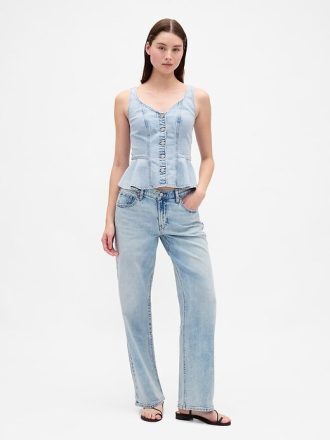 Lockere Jeans im 90er-Jahre-Stil mit niedriger Taille