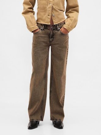 Lockere Jeans im 90er-Jahre-Stil mit niedriger Taille
