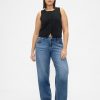 Lockere Jeans im 90er-Jahre-Stil mit niedriger Taille