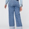 Lockere Jeans im 90er-Stil mit mittelhohem Bund und Umschlag