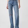 Lockere Jeans im Stil der 90er mit mittelhohem Bund Lockere Jeans im Stil der 90er mit mittelhohem Bund