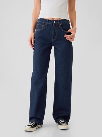 Lockere Jeans im Stil der 90er mit mittelhohem Bund
