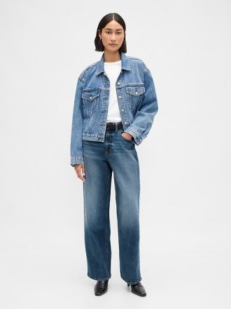 Lockere Jeans mit hohem Bund im 90er-Stil