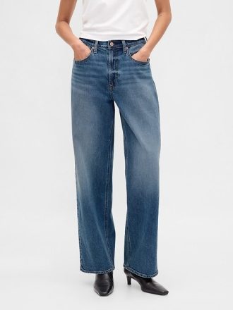 Lockere Jeans mit hohem Bund im 90er-Stil