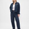 Lockere Jeans mit hohem Bund im 90er-Stil Lockere Jeans mit hohem Bund im 90er-Stil