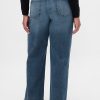 Lockere Jeans mit hohem Bund im 90er-Stil Lockere Jeans mit hohem Bund im 90er-Stil