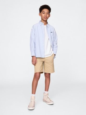 Lockere Khaki-Shorts für Kinder, 7 Zoll